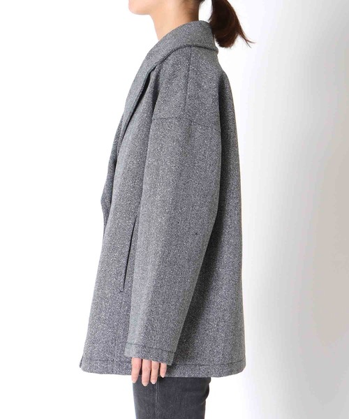 ボンディングテーラードジャケット セール】ツィードボンディングジャケット（テーラードジャケット