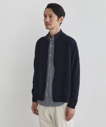 ジップアップ」に該当するニット/セーター（ブルー・ネイビー