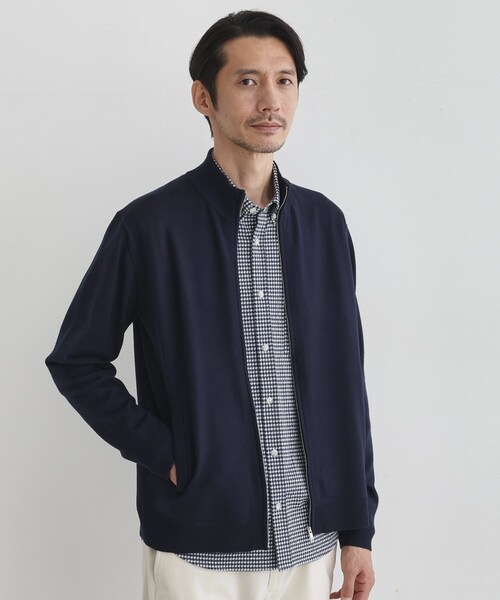 TAKEO KIKUCHI（タケオキクチ）の「アンチピリング ジップアップ ニット（ニット/セーター・メンズ・ネイビー/ライトグレー/ブラウン系その他・04/03/02）」の21枚目の写真