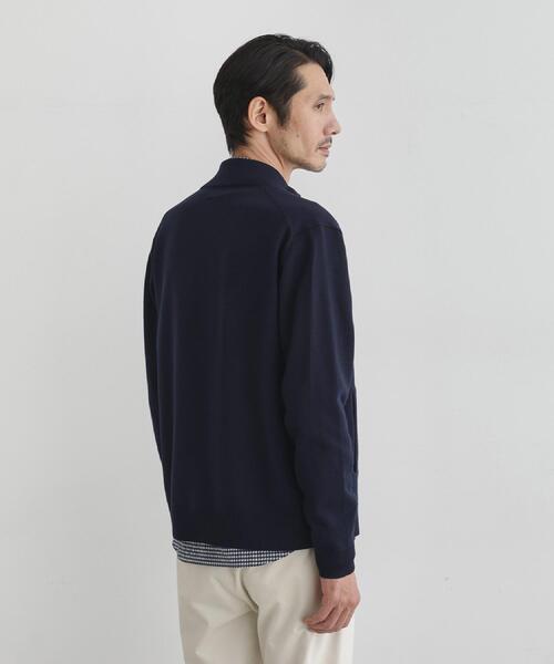 TAKEO KIKUCHI（タケオキクチ）の「アンチピリング ジップアップ ニット（ニット/セーター・メンズ・ネイビー/ライトグレー/ブラウン系その他・04/03/02）」の19枚目の写真