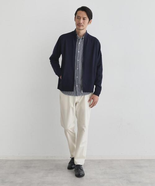 TAKEO KIKUCHI（タケオキクチ）の「アンチピリング ジップアップ ニット（ニット/セーター・メンズ・ネイビー/ライトグレー/ブラウン系その他・04/03/02）」の17枚目の写真