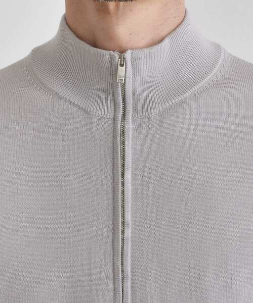 TAKEO KIKUCHI（タケオキクチ）の「アンチピリング ジップアップ ニット（ニット/セーター・メンズ・ネイビー/ライトグレー/ブラウン系その他・04/03/02）」の7枚目の写真