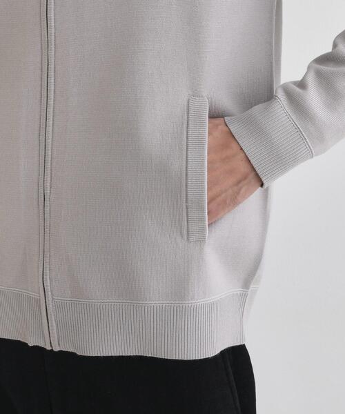 TAKEO KIKUCHI（タケオキクチ）の「アンチピリング ジップアップ ニット（ニット/セーター・メンズ・ネイビー/ライトグレー/ブラウン系その他・04/03/02）」の5枚目の写真