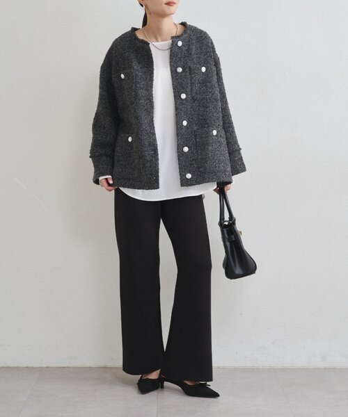 LOUNGEDRESS(ラウンジドレス)の「スウェットライクニットパンツ(その他パンツ・レディース・ブラック/ブラウン・FREE)」の16枚目の写真