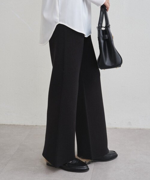 LOUNGEDRESS(ラウンジドレス)の「スウェットライクニットパンツ(その他パンツ・レディース・ブラック/ブラウン・FREE)」の15枚目の写真