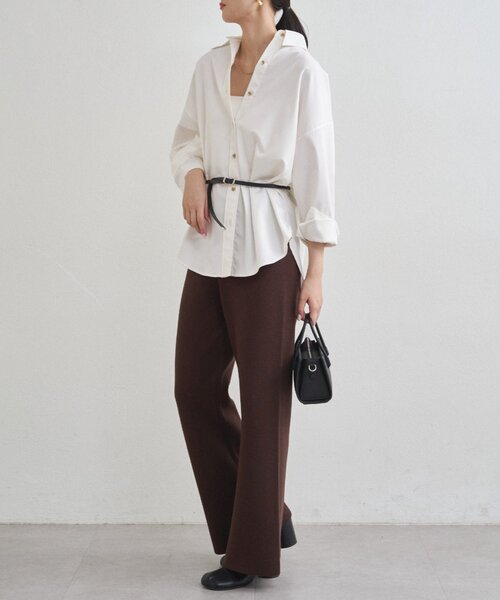 LOUNGEDRESS(ラウンジドレス)の「スウェットライクニットパンツ(その他パンツ・レディース・ブラック/ブラウン・FREE)」の19枚目の写真