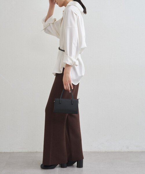 LOUNGEDRESS(ラウンジドレス)の「スウェットライクニットパンツ(その他パンツ・レディース・ブラック/ブラウン・FREE)」の12枚目の写真