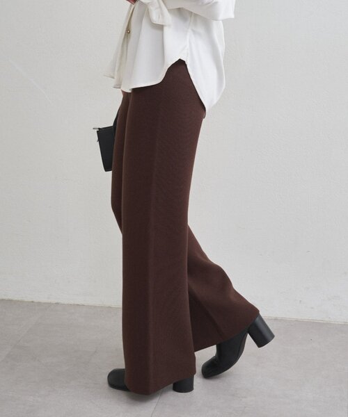 LOUNGEDRESS(ラウンジドレス)の「スウェットライクニットパンツ(その他パンツ・レディース・ブラック/ブラウン・FREE)」の8枚目の写真