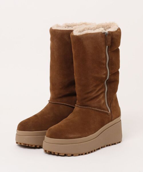 ASH（アッシュ）の「ASH/アッシュ【OSLO】ムートン厚底ハーフブーツ（ブーツ・レディース・ブラウン・36/37/38）」の9枚目の写真