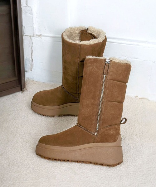 ASH（アッシュ）の「ASH/アッシュ【OSLO】ムートン厚底ハーフブーツ（ブーツ・レディース・ブラウン・36/37/38）」の7枚目の写真