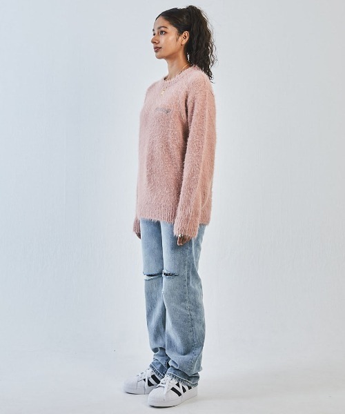 A'GEM/9 × .kom 『SUPPLIER/サプライヤー』 Cross Shaggy Knit