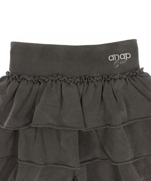 ANAP GiRL(アナップガール)の「ANAP R+Sティアード スカート 【 ユニセックスアイテム 】(スカート・キッズ・ブラウン/ダークアッシュ・XS/S/M)」の14枚目の写真