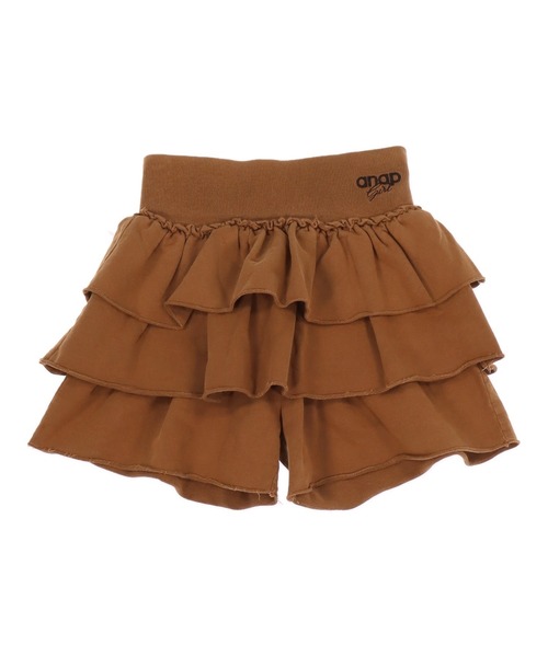 ANAP GiRL(アナップガール)の「ANAP R+Sティアード スカート 【 ユニセックスアイテム 】(スカート・キッズ・ブラウン/ダークアッシュ・XS/S/M)」の19枚目の写真