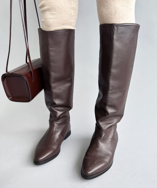 EDIT. FOR LULU（エディットフォールル）の「【CORSO ROMA 9/コルソローマノーヴェ】ブラウンロングブーツ（その他シューズ・レディース・ブラウン・38/37/36/35）」の4枚目の写真