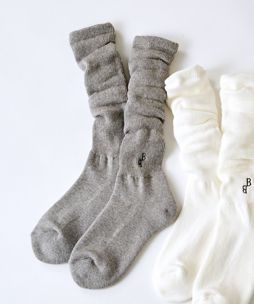 BARNYARDSTORM（バンヤードストーム）の「BARNYARDSTORM / BBソフト編地ソックス（ソックス/靴下・レディース・ホワイト/グレー・FREE）」の8枚目の写真