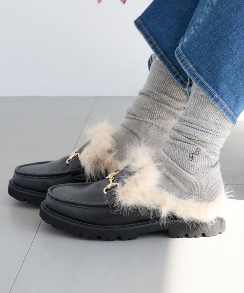 BARNYARDSTORM（バンヤードストーム）の「BARNYARDSTORM / BBソフト編地ソックス（ソックス/靴下・レディース・ホワイト/グレー・FREE）」の10枚目の写真