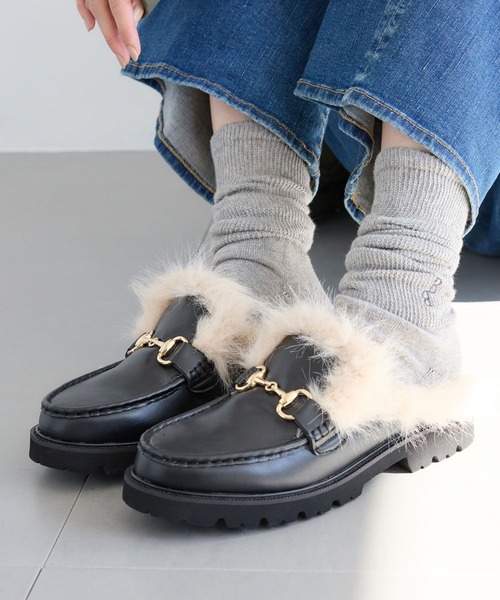 BARNYARDSTORM（バンヤードストーム）の「BARNYARDSTORM / BBソフト編地ソックス（ソックス/靴下・レディース・ホワイト/グレー・FREE）」の11枚目の写真