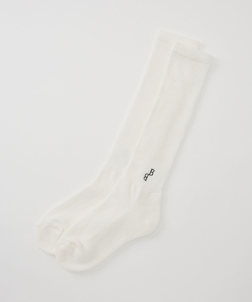 BARNYARDSTORM（バンヤードストーム）の「BARNYARDSTORM / BBソフト編地ソックス（ソックス/靴下・レディース・ホワイト/グレー・FREE）」の15枚目の写真