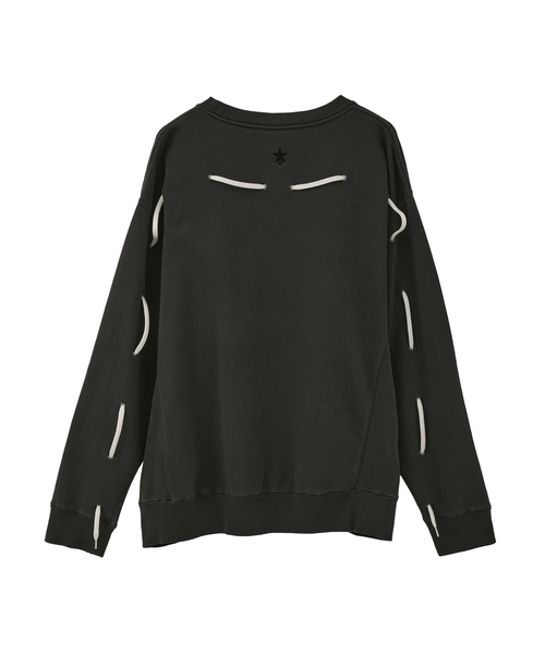 CONVERSE TOKYO(コンバーストウキョウ)の「PIGMENT DYE SPINDLE CODE SWEAT(スウェット・メンズ・ボルドー/ブラック/グレー・LARGE/SMALL)」の15枚目の写真