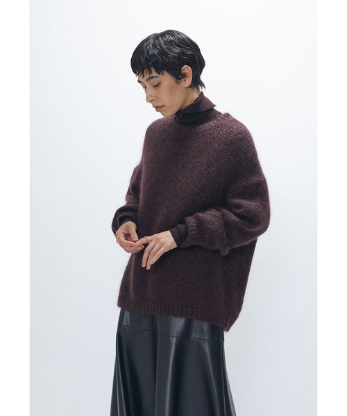 1er Arrondissement(プルミエアロンディスモン)の「スーパーファインウールボトルネック(ニット/セーター・レディース・ブラック系その他3/オフホワイト/レッド系その他2・FREE)」の9枚目の写真