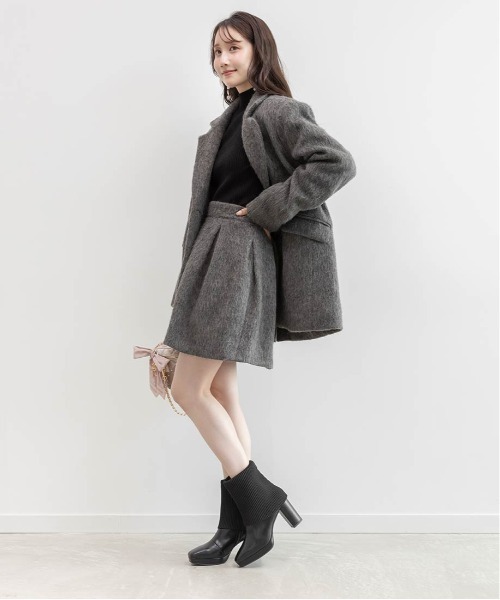 RANDA（ランダ）の「ウールライクシャギーテーラードジャケット（テーラードジャケット・レディース・ブラウン/クリーム/グレー・1/0）」の14枚目の写真