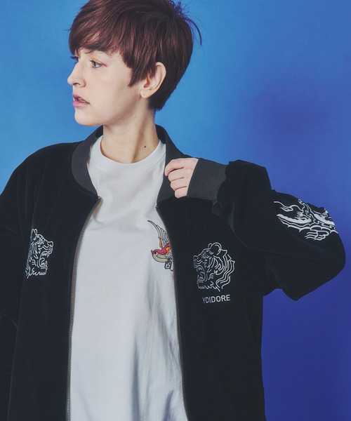 YOIDORE 別珍ﾘﾊﾞｰｼﾌﾞﾙ ﾍﾞﾄｽｶｼﾞｬﾝ（スカジャン）｜JACKROSE（ジャック