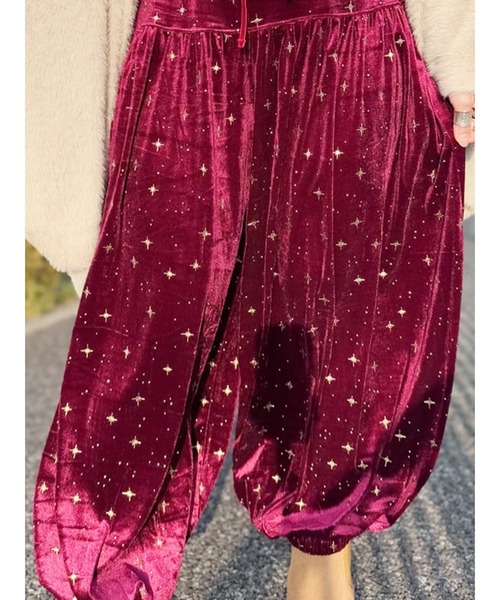 チャイハネ（チャイハネ）の「【チャイハネ】スタミーベロアパンツ（その他パンツ・レディース・グリーン/レッド/イエロー・FREE）」の15枚目の写真