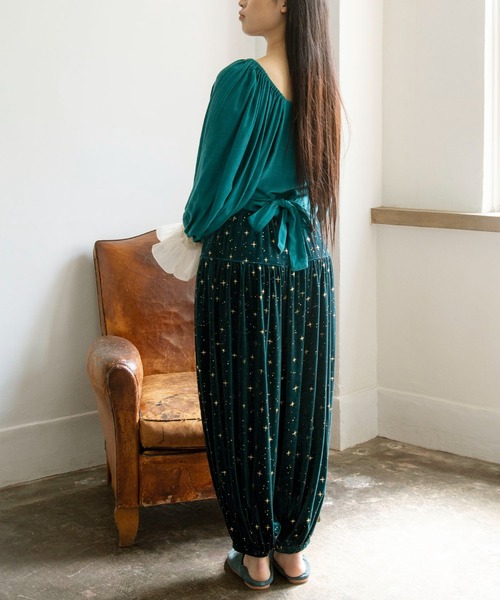 チャイハネ（チャイハネ）の「【チャイハネ】スタミーベロアパンツ（その他パンツ・レディース・グリーン/レッド/イエロー・FREE）」の7枚目の写真