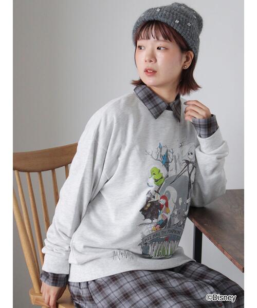 ehka sopo(エヘカソポ)の「【Disney】ナイトメアー・ビフォア・クリスマス/スウェット(Tシャツ/カットソー・レディース・ブラック/キナリ/パープル・F)」の7枚目の写真