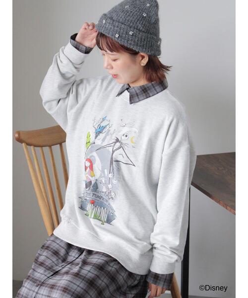 ehka sopo(エヘカソポ)の「【Disney】ナイトメアー・ビフォア・クリスマス/スウェット(Tシャツ/カットソー・レディース・ブラック/キナリ/パープル・F)」の8枚目の写真