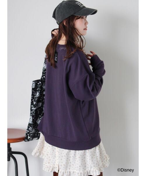 ehka sopo(エヘカソポ)の「【Disney】ナイトメアー・ビフォア・クリスマス/スウェット(Tシャツ/カットソー・レディース・ブラック/キナリ/パープル・F)」の21枚目の写真
