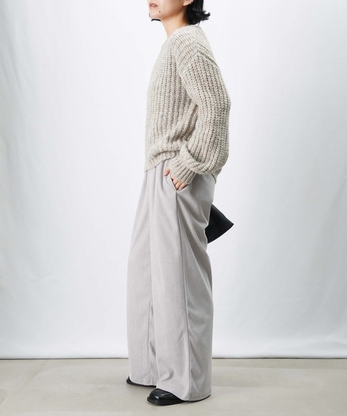 LUCA/LADY LUCK LUCA（ルカ/レディラックルカ）の「LC/LLL シャギー短丈ニットプルオーバー（ニット/セーター・レディース・ピンク/ベージュ/ブラック/ライトブルー・FREE）」の8枚目の写真