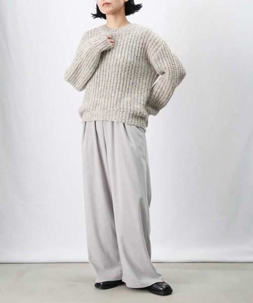 LUCA/LADY LUCK LUCA（ルカ/レディラックルカ）の「LC/LLL シャギー短丈ニットプルオーバー（ニット/セーター・レディース・ピンク/ベージュ/ブラック/ライトブルー・FREE）」の7枚目の写真