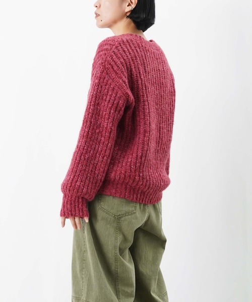 LUCA/LADY LUCK LUCA（ルカ/レディラックルカ）の「LC/LLL シャギー短丈ニットプルオーバー（ニット/セーター・レディース・ピンク/ベージュ/ブラック/ライトブルー・FREE）」の18枚目の写真