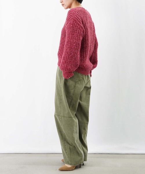 LUCA/LADY LUCK LUCA（ルカ/レディラックルカ）の「LC/LLL シャギー短丈ニットプルオーバー（ニット/セーター・レディース・ピンク/ベージュ/ブラック/ライトブルー・FREE）」の20枚目の写真