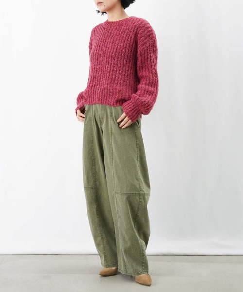 LUCA/LADY LUCK LUCA（ルカ/レディラックルカ）の「LC/LLL シャギー短丈ニットプルオーバー（ニット/セーター・レディース・ピンク/ベージュ/ブラック/ライトブルー・FREE）」の19枚目の写真