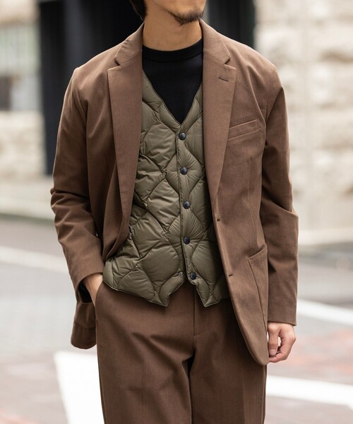 美品 パパス コーデュロイ テーラードジャケット パンツ セットアップ 茶色 美品 パパス コーデュロイ テーラードジャケット パンツ セットアップ