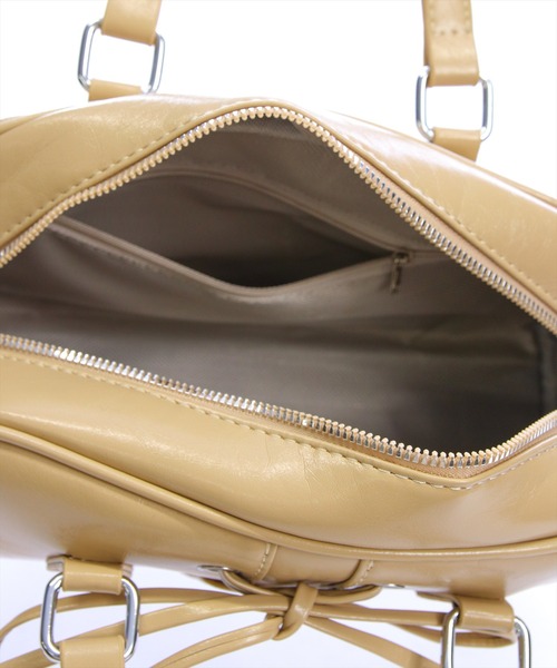 clear（クリア）の「レースアップロングハンドルバッグ[着回し力抜群 ガーリー リボン]≪AW新作≫（ハンドバッグ・レディース・ベージュ/ブラウン/ブラック・F）」の10枚目の写真