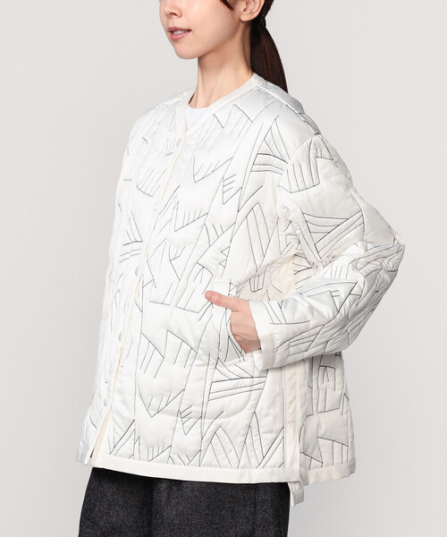 manipuri | リバーシブル キルティングジャケット ECRU WOMEN（ノー