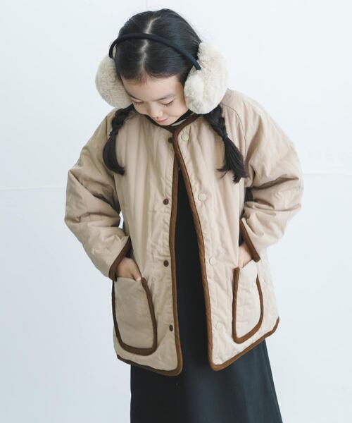 URBAN RESEARCH DOORS(アーバンリサーチドアーズ)の「リバーシブルフリースコート(KIDS)(その他アウター・キッズ・ベージュ系その他/グレー系その他・135/105/120)」の4枚目の写真