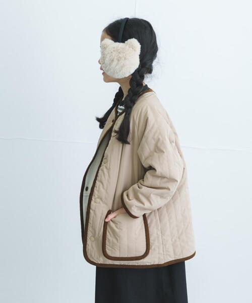 URBAN RESEARCH DOORS(アーバンリサーチドアーズ)の「リバーシブルフリースコート(KIDS)(その他アウター・キッズ・ベージュ系その他/グレー系その他・135/105/120)」の5枚目の写真