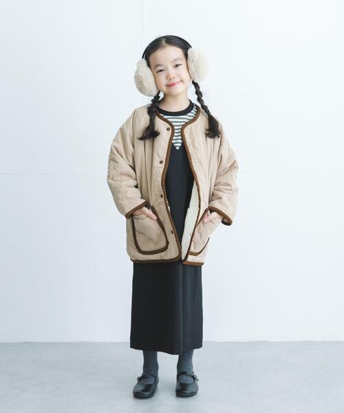 URBAN RESEARCH DOORS(アーバンリサーチドアーズ)の「リバーシブルフリースコート(KIDS)(その他アウター・キッズ・ベージュ系その他/グレー系その他・135/105/120)」の7枚目の写真