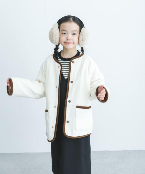 URBAN RESEARCH DOORS(アーバンリサーチドアーズ)の「リバーシブルフリースコート(KIDS)(その他アウター・キッズ・ベージュ系その他/グレー系その他・135/105/120)」の11枚目の写真