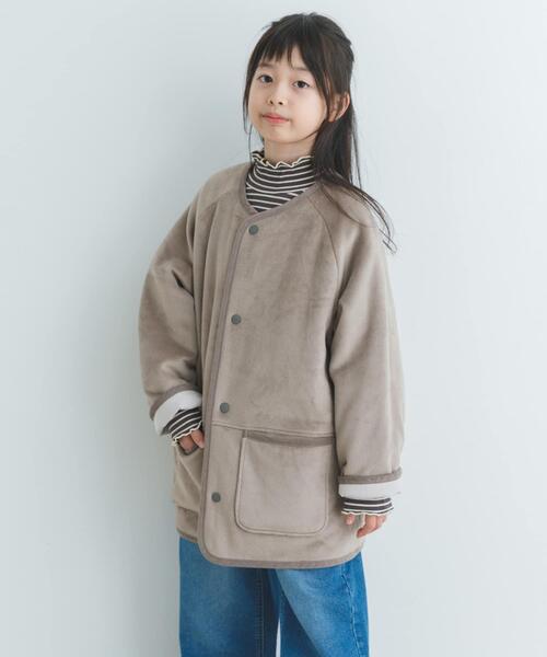 URBAN RESEARCH DOORS(アーバンリサーチドアーズ)の「リバーシブルフリースコート(KIDS)(その他アウター・キッズ・ベージュ系その他/グレー系その他・135/105/120)」の22枚目の写真