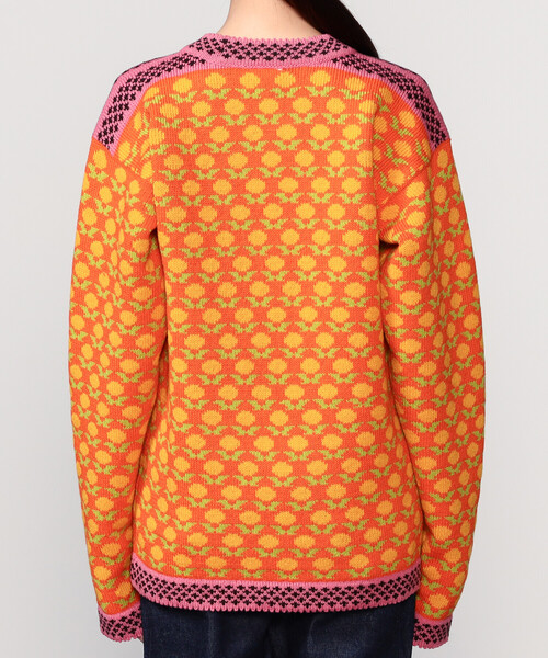 Bshop(ビショップ)の「Longa Liis | ヴィンテージ フォークセーター ORANGE WOMEN(ニット/セーター・レディース・オレンジ系その他・XS)」の9枚目の写真