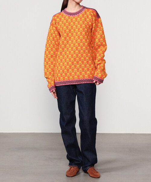 Bshop(ビショップ)の「Longa Liis | ヴィンテージ フォークセーター ORANGE WOMEN(ニット/セーター・レディース・オレンジ系その他・XS)」の10枚目の写真