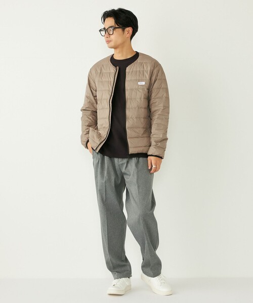 SHIPS Colors(シップス カラーズ)の「【SHIPS Colors別注】FIRST DOWN:〈撥水・洗濯機可能〉ライト ダウン ブルゾン◇(ダウンジャケット/コート・メンズ・ブルー/ブラック/ベージュ/オレンジ・MEDIUM/LARGE/X-LARGE)」の14枚目の写真