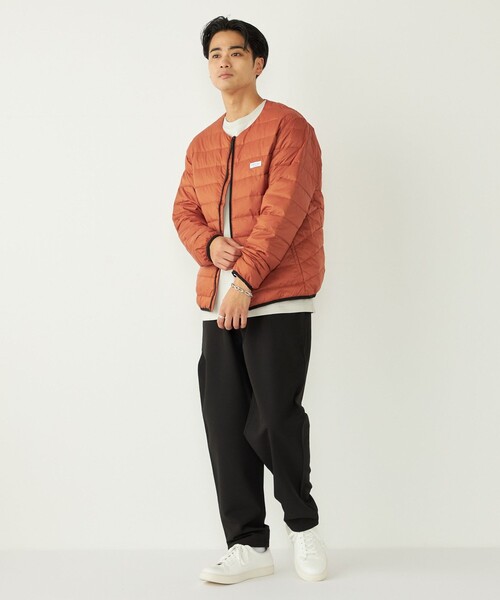 SHIPS Colors(シップス カラーズ)の「【SHIPS Colors別注】FIRST DOWN:〈撥水・洗濯機可能〉ライト ダウン ブルゾン◇(ダウンジャケット/コート・メンズ・ブルー/ブラック/ベージュ/オレンジ・MEDIUM/LARGE/X-LARGE)」の9枚目の写真