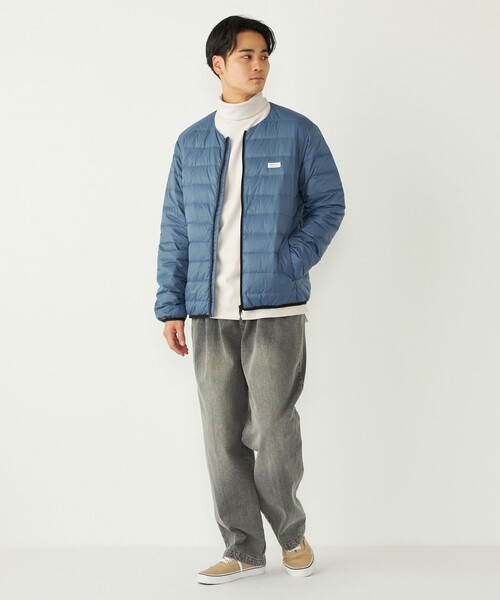SHIPS Colors(シップス カラーズ)の「【SHIPS Colors別注】FIRST DOWN:〈撥水・洗濯機可能〉ライト ダウン ブルゾン◇(ダウンジャケット/コート・メンズ・ブルー/ブラック/ベージュ/オレンジ・MEDIUM/LARGE/X-LARGE)」の5枚目の写真