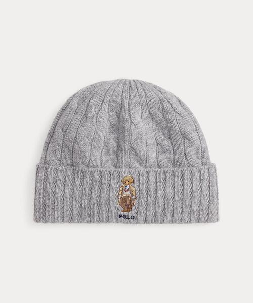 【美品】ポロ ラルフ ローレン ニット帽 ウール カシミヤ混 美品】ポロ ラルフ ローレン ニット帽 ウール カシミヤ混 ラルフ